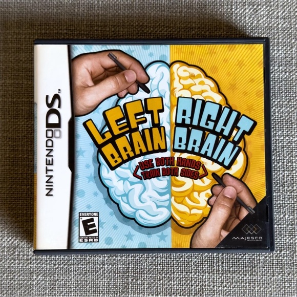 Left Brain Right Brain 2007 Nintendo DS Lite 3DS CIB Complete - Picture 4 of 6